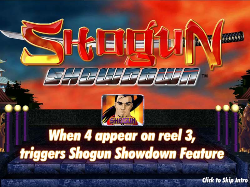 slot machine gratis shogun showdown