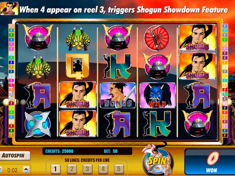 slot online shogun showdown
