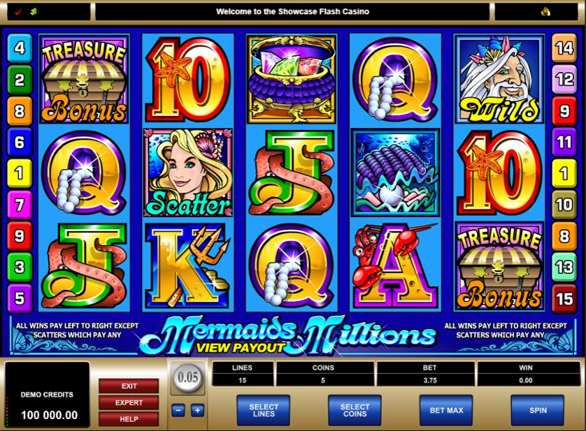 slot online mermaids millions