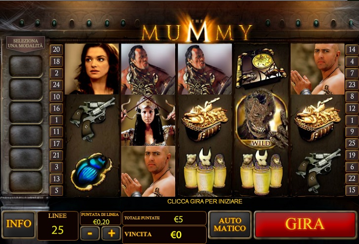 slot machine the mummy