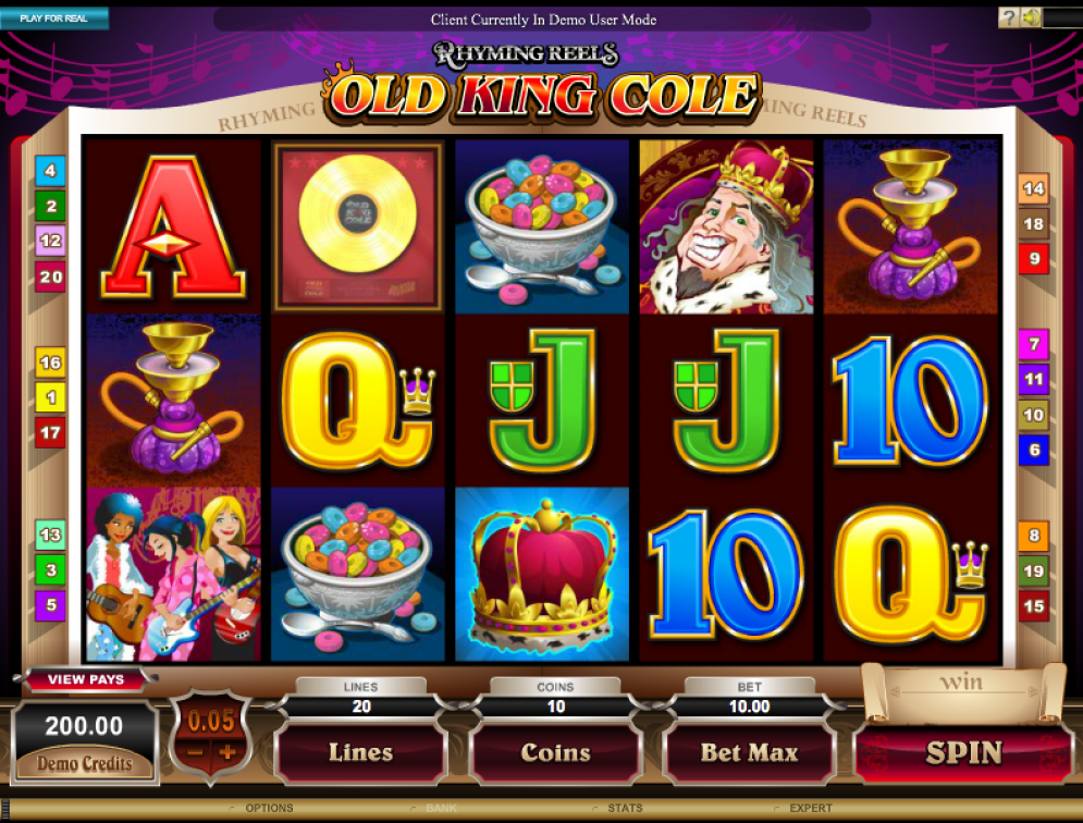 rhyming reels old king cole gratis