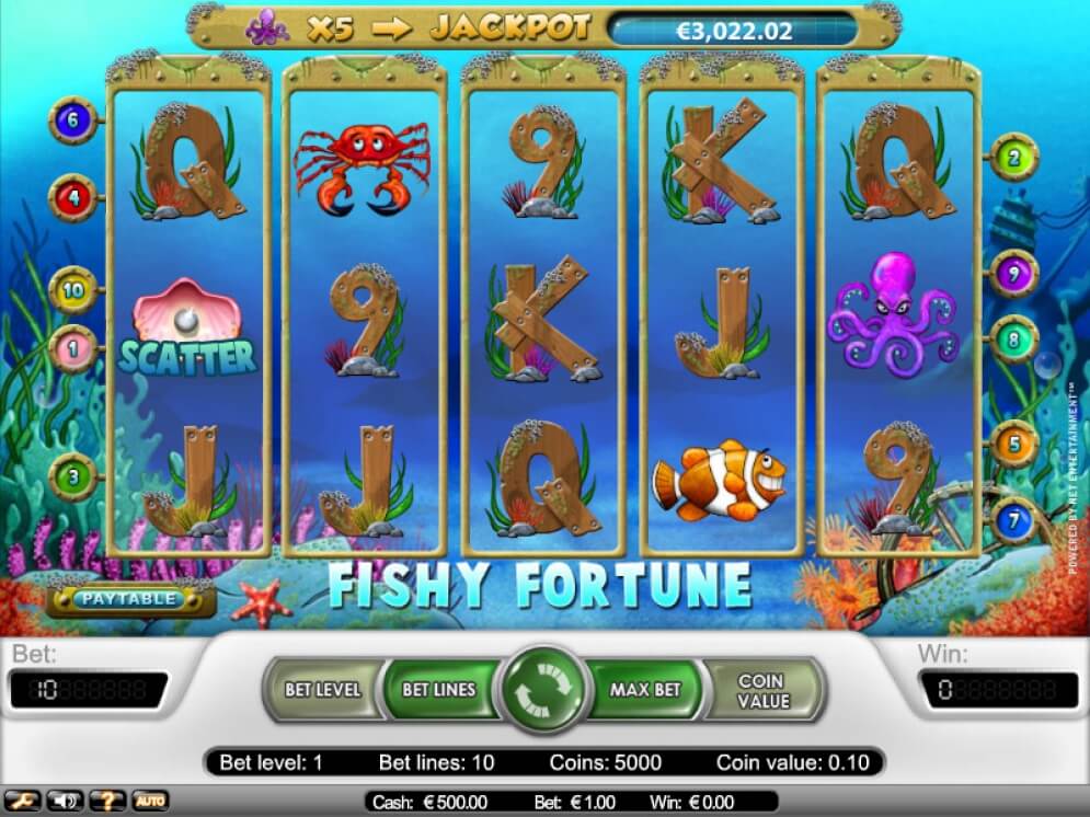 griglia slot fishy fortune