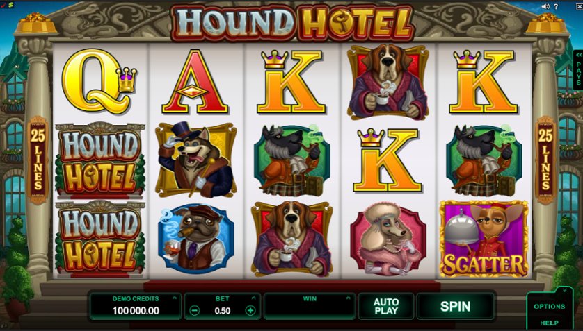 slot machine hound hotel