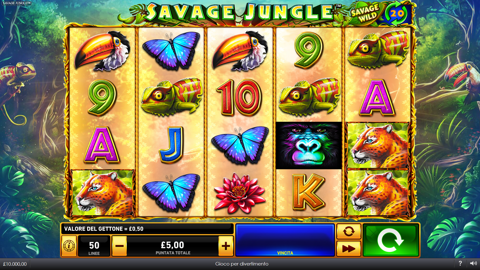 slot Machine Savage The Jungle Gratis