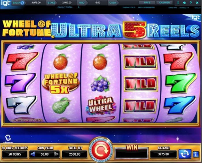 griglia slot machine wheel of fortune ultra 5 reels