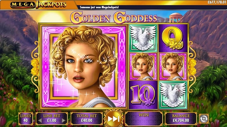 griglia slot machine online golden goddess