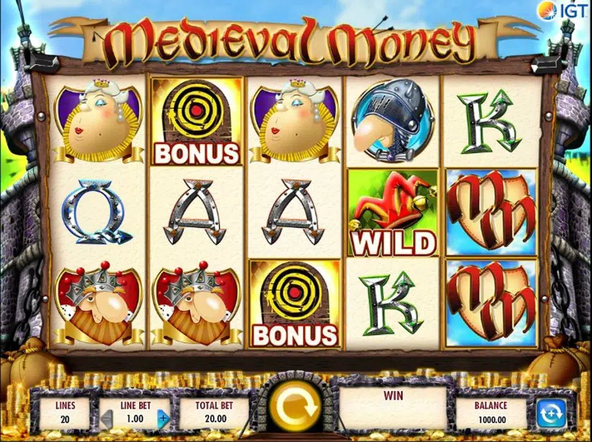 griglia Slot Machine Online Medieval Money Gratis